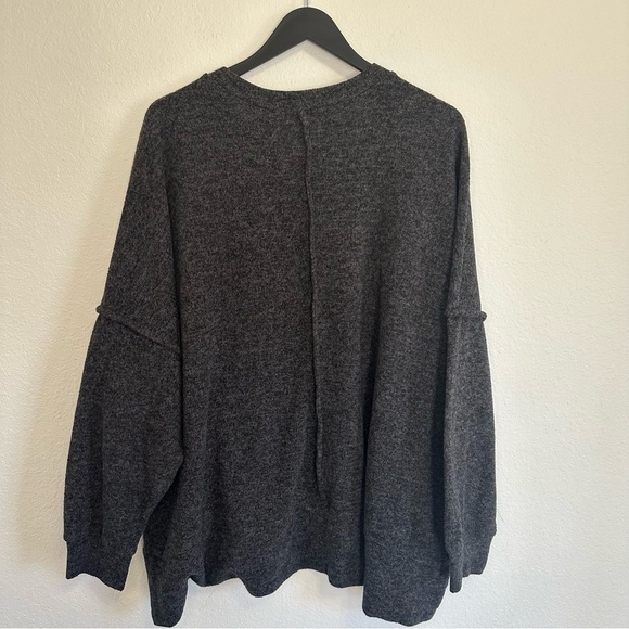 Impressions Gray Long Sleeve Sweatshirt with Front Pocket – Size 1X - Picture 5 of 7